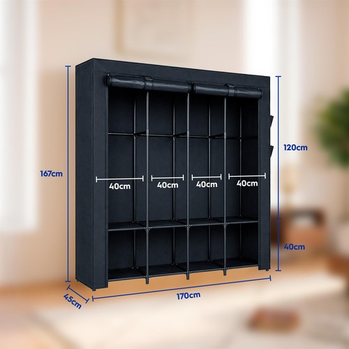 Portable fabric wardrobe - 1x,