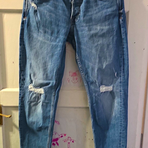 Zara blue distressed - distressed, skinny