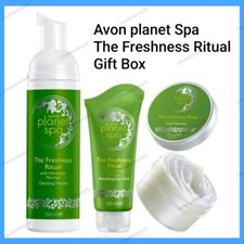 Avon Planet Spa The Freshness Ritual Pack 3pc Gift Box, Face Cream, Mask, Mouse