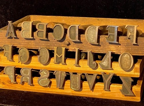 Brass stamp letter finishing - stamp,