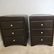 pair of bedside tables with drawers