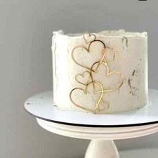 Heart Cake Topper for Birthday Anniversary Engagement Party Decoration UK