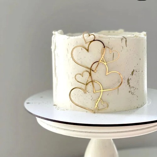 Heart cake topper for birthday - heart,