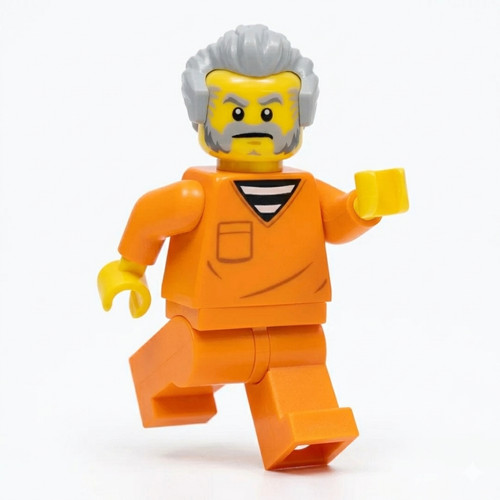 Lego city jail prisoner - prisoner, male