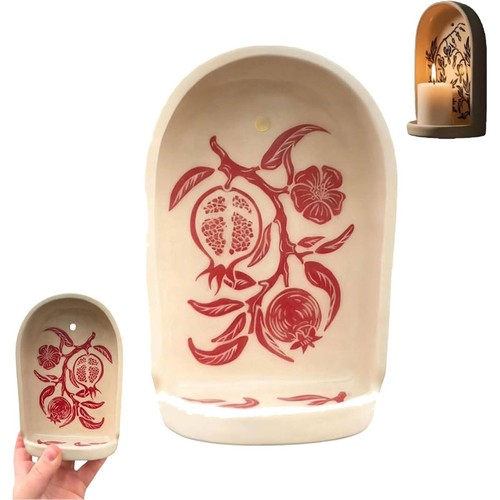 Handmade ceramic altar candle - handmade,