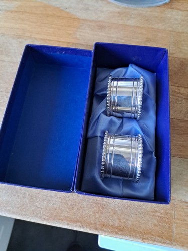 Boxed pair silver - of, plated