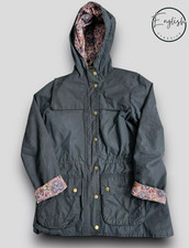 Barbour Blaise Wax Jacket Ladies UK 8 Navy