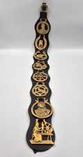 Large Horse Brass Leather