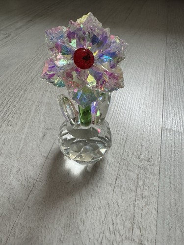 Crystal flower ornament - crystal,