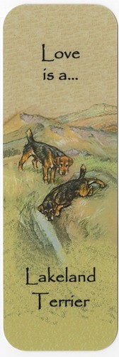 Lakeland terrier dog bookmark - lakeland,