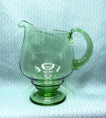 Vintage green large glass
