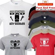 gas t shirt dad grandad or engineer plumber boiler