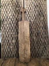 Vintage Antique Primitive Rustic Hungarian Wooden Carved Ribbed Wash Board