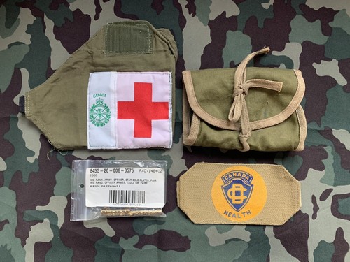 Canadian army medical brassard - army,