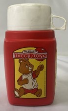 Vintage 1985 Teddy Ruxpin Thermos Roughneck Flask - RARE