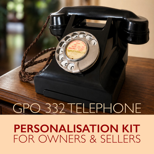 Gpo 332 vintage bakelite - 332, phone