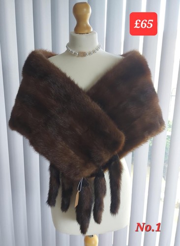 Vintage brown mink - brown, fur