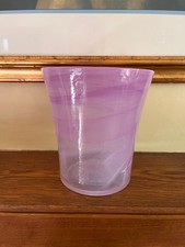 Lavender lilac flared glass - lilac,