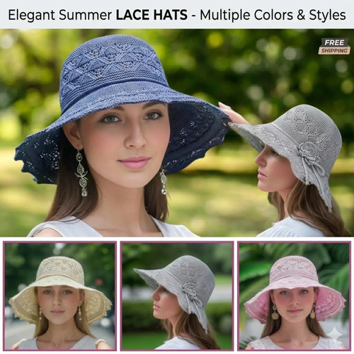 Ladies foldable sun - cap, beach