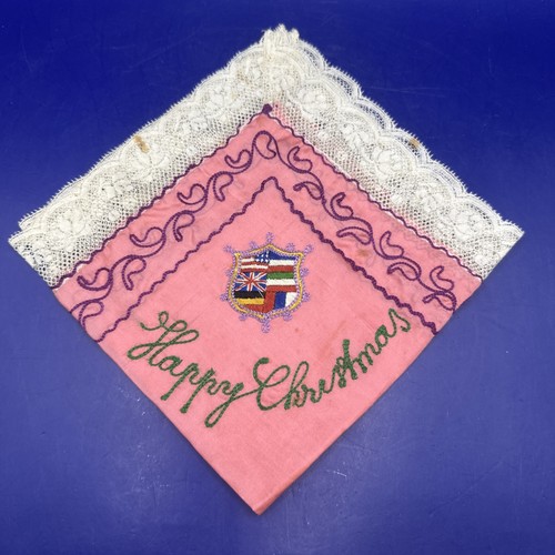 Pink silk handkerchief - silk,