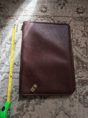 Vintage leather folio - vintage,