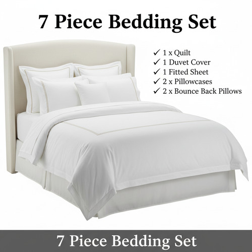 Luxury 7pc egyptian cotton - egyptian,