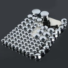 Chrome Nut & Bolt Cap Toppers Cover Kit for Harley FLSTN Softail Deluxe 07-12