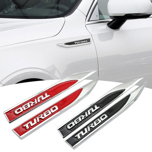 2pcs turbo sport logo - 3d,