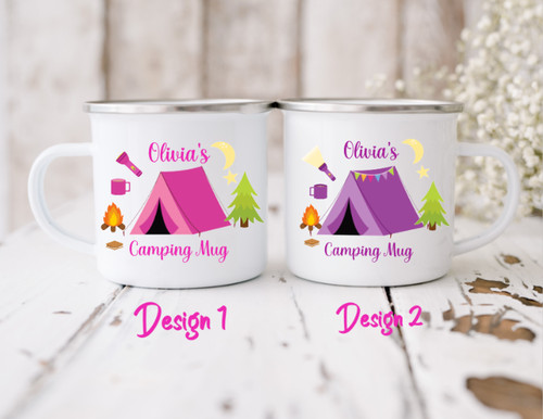 Personalised camping mugs - camping,