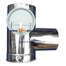 T Piece With Draugh Stabiliser Thermobile Compatible AT500 SB80 SB110 41.910.204