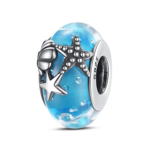 Ocean starfish blue glass - ocean,