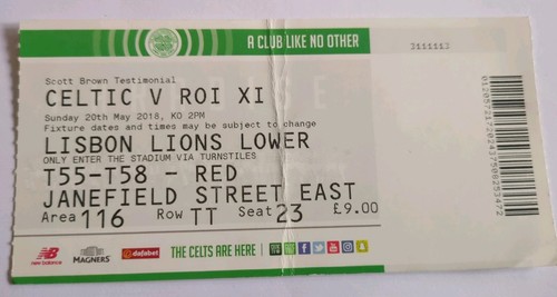 Celtic roi match - xl, ticket