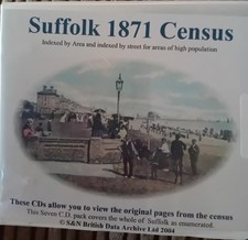 Suffolk 1871 Census 7 CD ROM