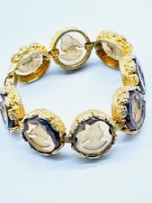 Vtg Unmarked Smoky Topaz Glass