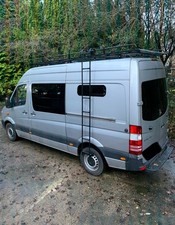 Mercedes MWB Roof Rack With Ladder