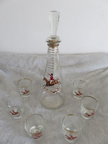 French glass decanter - french,