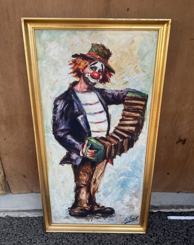 Framed and signed oil - and,