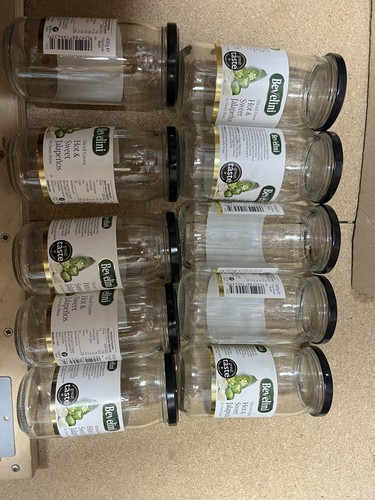 10x empty used glass bevelini - empty,
