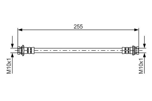 Flexible brake hose 987 - hose, 1