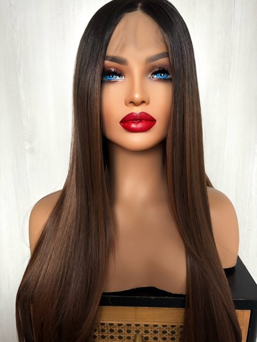 Dark brown light auburn - brown,