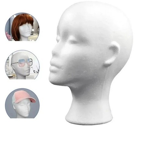 Polystyrene foam head dummy - polystyrene,