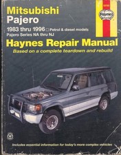 MITSUBISHI PAJERO,SHOGUN,GLS,GLX,EXCEED,SWB.LWB,MONTERO HAYNES MANUAL 1983-1996