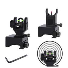 Front Rear Fiber Sights Flip