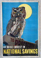 Original National Savings advertising poster