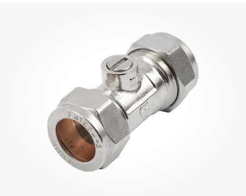 22mm chrome isolation valve - 22mm,