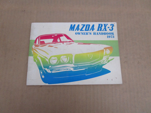 1973 mazda owners manual - 1973, rx-3