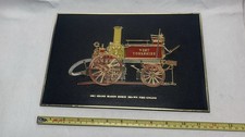 1902 Shand Mason Horse Drawn Fire Engine West Yorkshire Plaque Wall Decor 