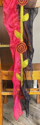 Felted scarf handmade - felted,