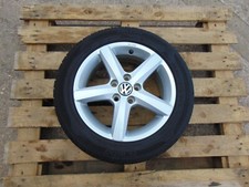 VW Fox Alloy wheel + tyre 03-10 6J x15" 5x100 195/55/15 6mm 5 spoke 6R0071495B
