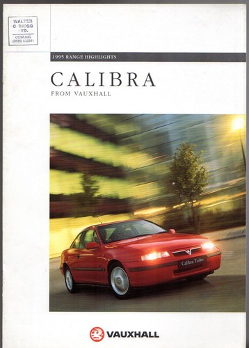 Vauxhall calibra 1994 - 1994-95, uk
